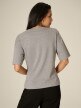 mini: Damski t-shirt z wiązaniem 4F 4FRSS26TTSHF3847 -szary (6)