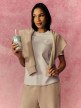 mini: Damski t-shirt z nadrukiem 4F 4FRSS26TTSHF3849 - niebieski (1)