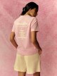 mini: Damski t-shirt z nadrukiem 4F 4FRSS26TTSHF3849 - różowy (5)