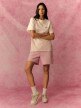 mini: Damski t-shirt z nadrukiem 4F 4FRSS26TTSHF3851 - różowy (3)