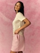 mini: Damski t-shirt z nadrukiem 4F 4FRSS26TTSHF3853 - kremowy (3)