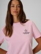mini: Damski t-shirt z nadrukiem 4F 4FRSS26TTSHF4021 - różowy (4)