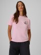 mini: Damski t-shirt z nadrukiem 4F 4FRSS26TTSHF4021 - różowy (1)