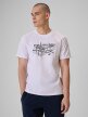 mini: Męski t-shirt z nadrukiem 4F 4FRSS26TTSHM3804 - biały (1)