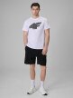 mini: Męski t-shirt z nadrukiem 4F 4FRSS26TTSHM3805 - biały (2)