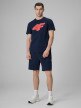 mini: Męski t-shirt z nadrukiem 4F 4FRSS26TTSHM3805 - granatowy (2)