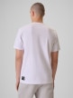 mini: Męski t-shirt z nadrukiem 4F 4FRSS26TTSHM3806 - biały (4)