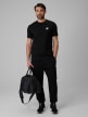 mini: Męski t-shirt bez nadruku 4F 4FRSS26TTSHM3973 - czarny (2)