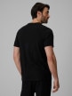 mini: Męski t-shirt bez nadruku 4F 4FRSS26TTSHM3973 - czarny (4)