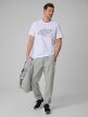 mini: Męski t-shirt z nadrukiem 4F 4FRSS26TTSHM3989 - biały (2)