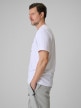 mini: Męski t-shirt z nadrukiem 4F 4FRSS26TTSHM3989 - biały (3)