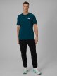 mini: Męski t-shirt z nadrukiem 4F 4FRSS26TTSHM3990 - turkusowy (2)