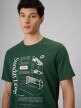 mini: Męski t-shirt z nadrukiem 4F 4FRSS26TTSHM4008 - zielony (3)