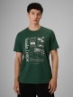Obrazek dla: 4F Męski tshirt z nadrukiem 4F 4FRSS26TTSHM4008  zielony Zielony