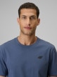 mini: Męski t-shirt bez nadruku 4F 4FRSS26TTSHM4261 - denim (3)