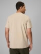 mini: Męski t-shirt bez nadruku 4F 4FRSS26TTSHM4261 - beżowy (4)
