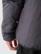 Męska kurtka puchowa dwustronna 4F 4FWAW24TDJAM486 - szara/żółta