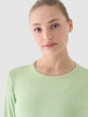 Damski longsleeve do biegania 4F 4FWAW24TFLOF249 - zielony