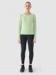 Damski longsleeve do biegania 4F 4FWAW24TFLOF249 - zielony