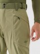 Męskie spodnie narciarskie 4F 4FWAW24TFTRM695 - oliwkowe/khaki