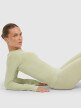 mini: Damski longsleeve do jogi i pilatesu 4F 4FWAW25TFLOF429 - zielony (6)