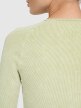 mini: Damski longsleeve do jogi i pilatesu 4F 4FWAW25TFLOF429 - zielony (5)