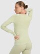 mini: Damski longsleeve do jogi i pilatesu 4F 4FWAW25TFLOF429 - zielony (8)