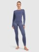 mini: Damski longsleeve do jogi i pilatesu 4F 4FWAW25TFLOF429 - granatowy (7)