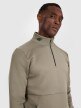 mini: Męska bluza treningowa bez kaptura 4F 4FWAW25TFSWM561 - khaki (4)
