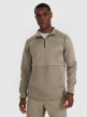 4F Męska bluza treningowa bez kaptura 4F 4FWAW25TFSWM561  khaki Khaki