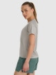 mini: Damska koszulka do biegania 4F 4FWAW25TFTSF1502 - szara (3)