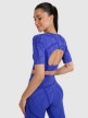 mini: Damski crop top treningowy 4F 4FWAW25TFTSF1520 - niebieski (5)