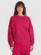  4F Damska bluza nierozpinana bez kaptura 4F 4FWAW25TSWSF1888  różowa Różowy