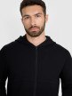 mini: Męska bluza rozpinana z kapturem 4F 4FWAW25TSWSM1903 - czarna (4)