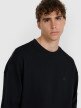 mini: Męska bluza nierozpinana bez kaptura 4F 4FWAW25TSWSM1924 - czarna (4)