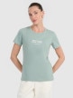  4F Damski tshirt z nadrukiem 4F 4FWAW25TTSHF2322  turkusowy Turkusowy