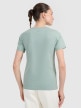 mini: Damski t-shirt z nadrukiem 4F 4FWAW25TTSHF2322 - turkusowy (5)