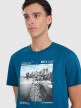 mini: Męski t-shirt z nadrukiem 4F 4FWAW25TTSHM3124 - niebieski (3)