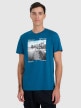 mini: Męski t-shirt z nadrukiem 4F 4FWAW25TTSHM3124 - niebieski (1)