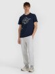 mini: Męski t-shirt z nadrukiem 4F 4FWAW25TTSHM3133 - granatowy (2)