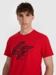mini: Męski t-shirt z nadrukiem 4F 4FWAW25TTSHM3133 - czerwony (4)