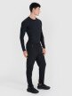 4F Męski longsleeve treningowy 4F 4FWMM00TFLOM507  czarny Czarny