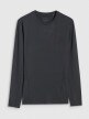 Męski longsleeve treningowy 4F 4FWMM00TFLOM507 - czarny