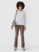 Damski longsleeve basic 4F 4FWMM00TLONF431 - biały