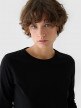 Damski longsleeve basic 4F 4FWMM00TLONF431 - czarny