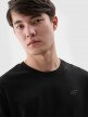 Męski longsleeve basic 4F 4FWMM00TLONM432 - czarny