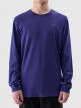 Męski longsleeve basic 4F 4FWMM00TLONM432 - granatowy