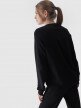 Damska bluza dresowa nierozpinana bez kaptura 4F 4FWMM00TSWSF1469 - czarna