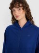 Damska bluza dresowa rozpinana z kapturem 4F 4FWMM00TSWSF1763 - granatowa