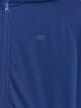 Damska bluza dresowa rozpinana z kapturem 4F 4FWMM00TSWSF1763 - granatowa